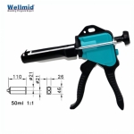 Wellmid W50-1,50mL 1:1standard AB glue gun,cartridge distributor,durable metal rod